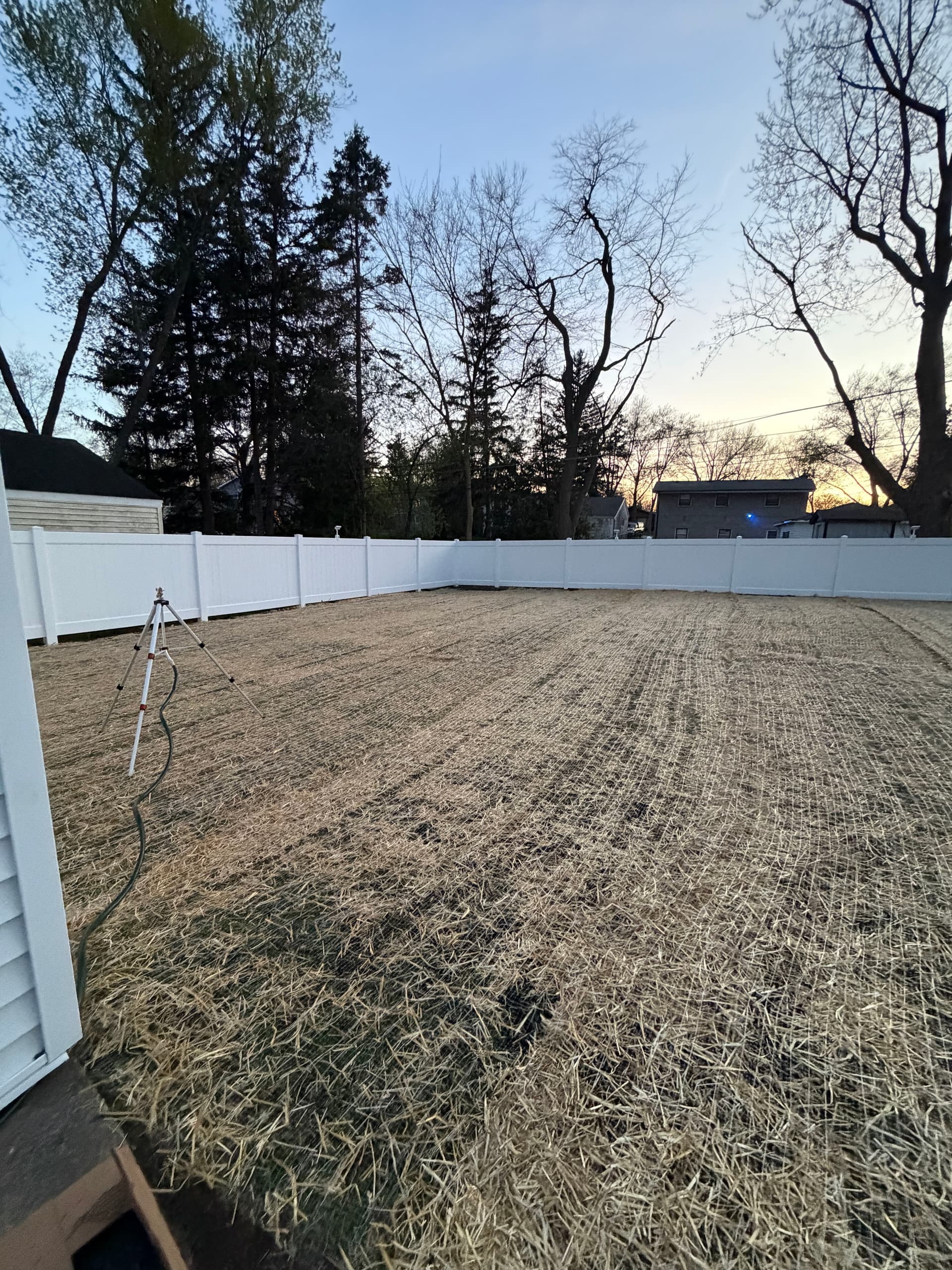 Gallery photos for Full Backyard Reset with Aeration Overseeding and Lawn Releveling: Image #3