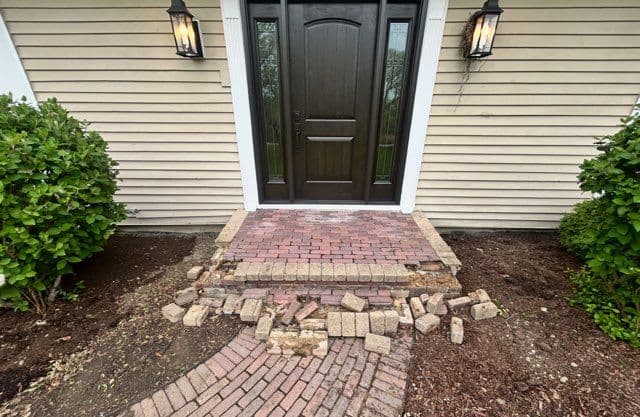 Stunning Porch Revamp with Unilock Pavers image