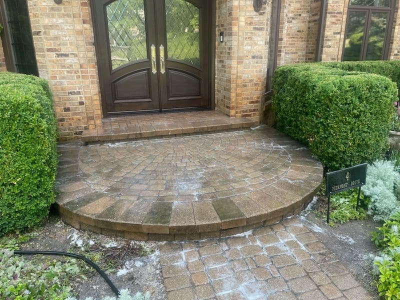 Stunning Brick Paver Front Entrance Transformation image