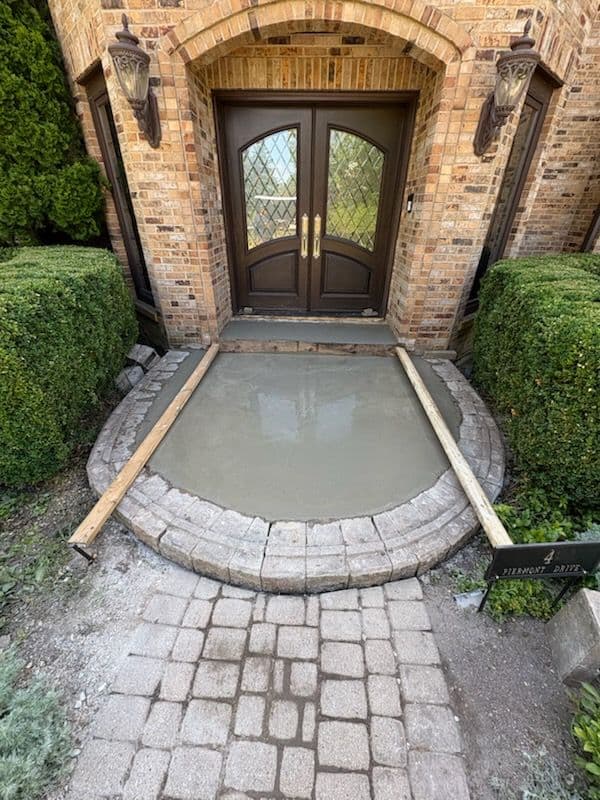 Gallery photos for Stunning Brick Paver Front Entrance Transformation: Image #1