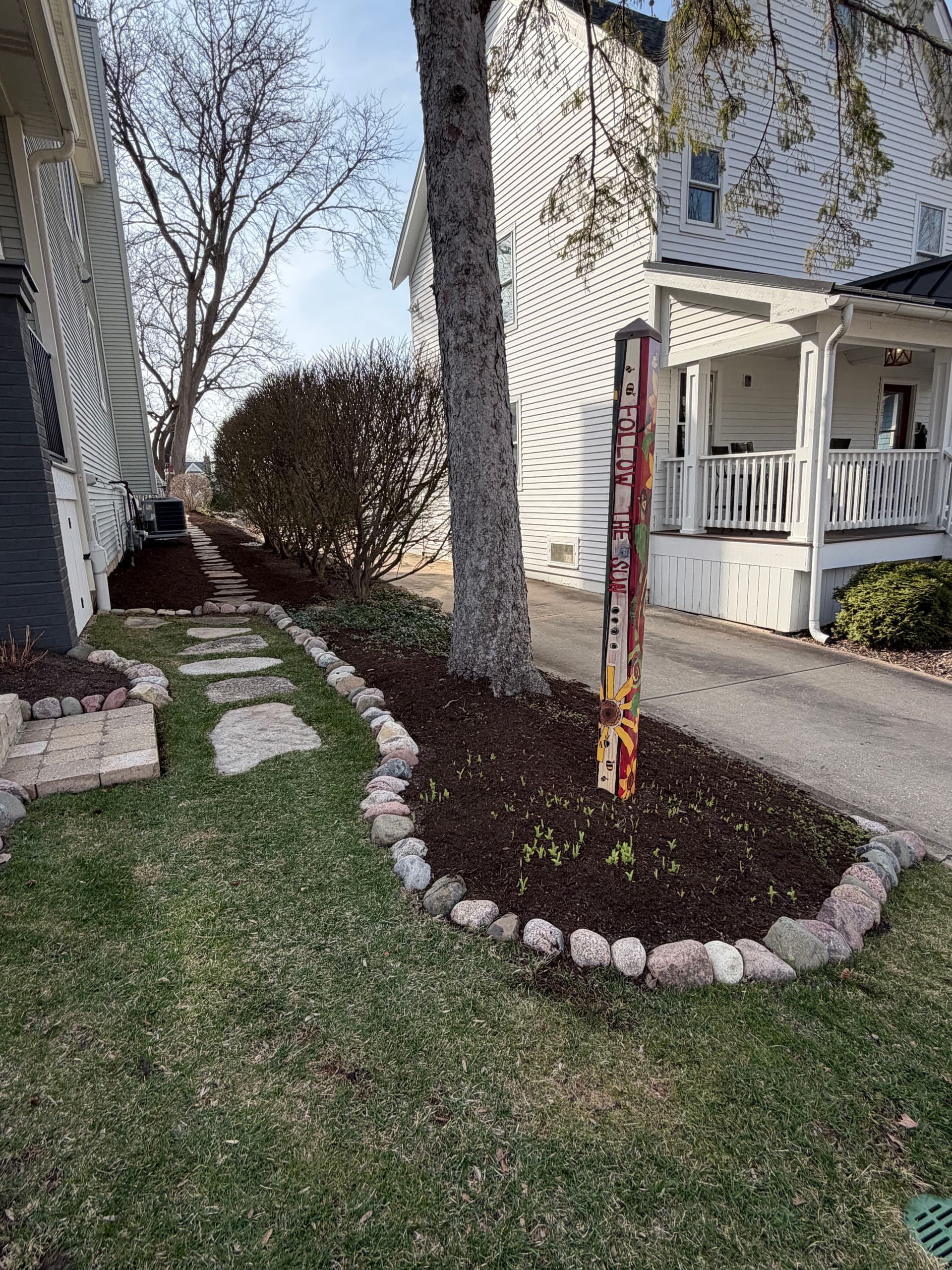 Gallery photos for Mulch Installation Brings New Life to Barrington Home: Image #1