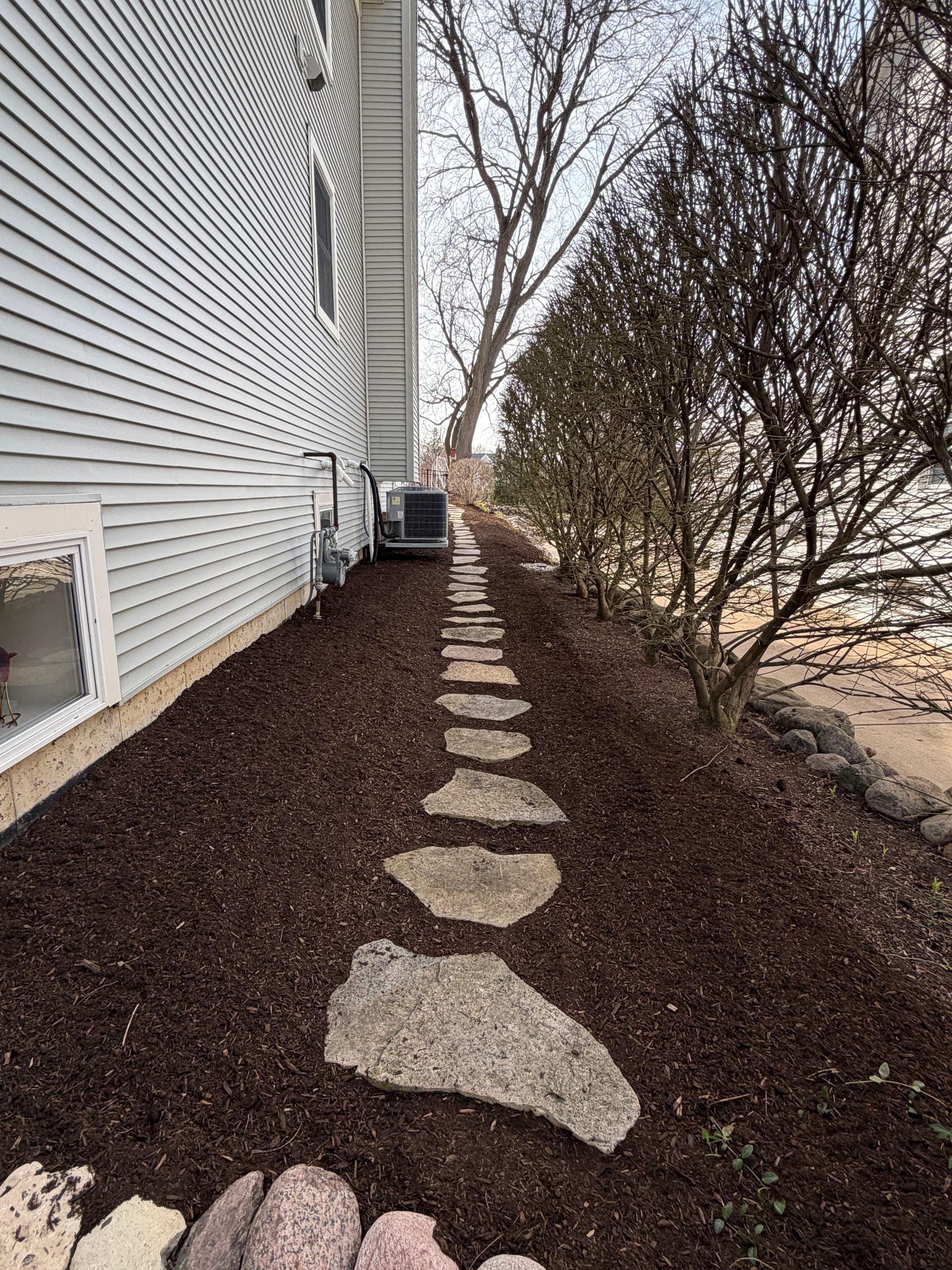 Gallery photos for Mulch Installation Brings New Life to Barrington Home: Image #2